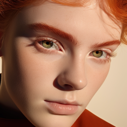 A Hair Raising Prospect: Eyebrow Transplants All the Rage in a color palette of warm earth tones.