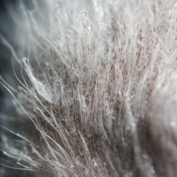 Dandruff After Hair Transplant in a detailed, close-up image of the scalp with a silver and white color scheme.